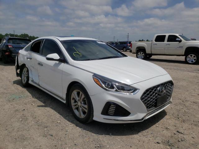 5NPE34AF3KH785546 - 2019 HYUNDAI SONATA LIM WHITE photo 1