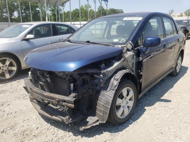 3N1BC11E67L398833 - 2007 NISSAN VERSA S BLUE photo 2