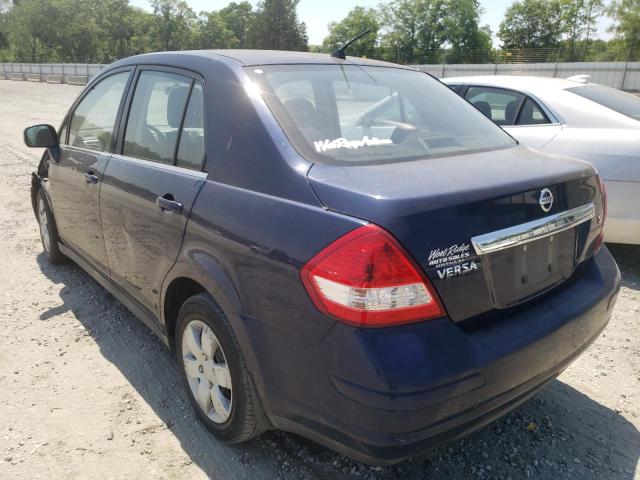 3N1BC11E67L398833 - 2007 NISSAN VERSA S BLUE photo 3