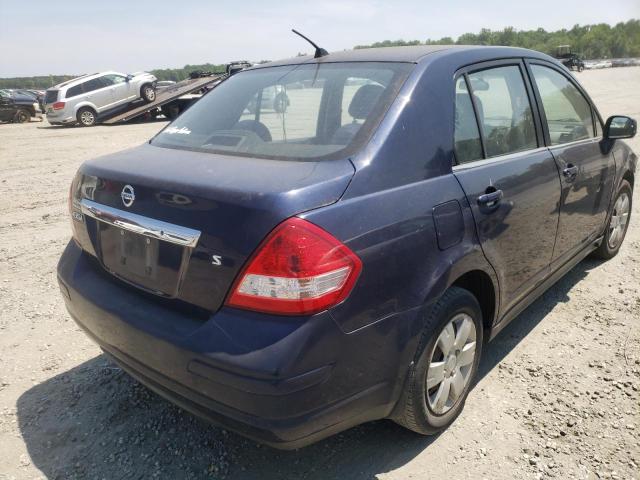 3N1BC11E67L398833 - 2007 NISSAN VERSA S BLUE photo 4