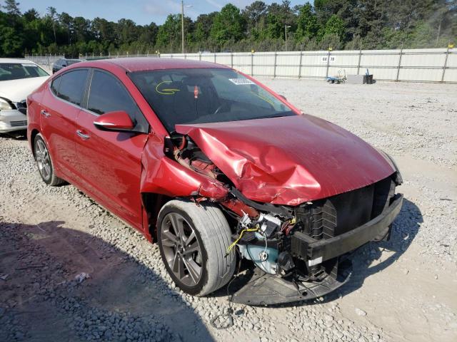 5NPD84LF6HH031043 - 2017 HYUNDAI ELANTRA RED photo 1