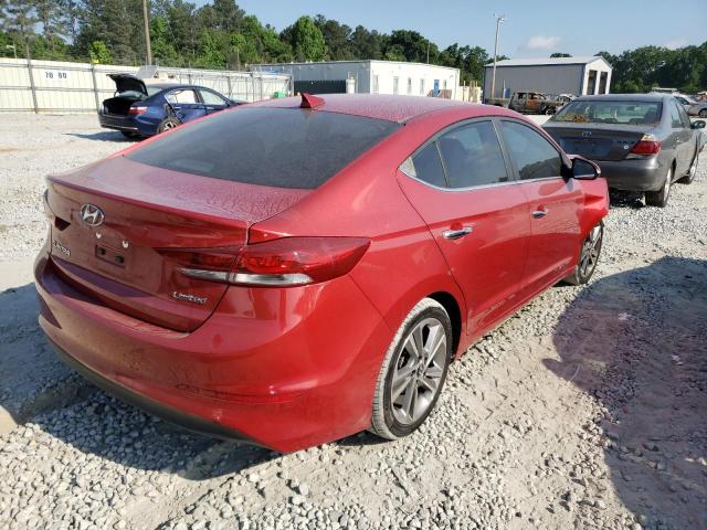 5NPD84LF6HH031043 - 2017 HYUNDAI ELANTRA RED photo 4