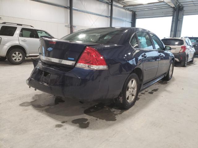 2G1WB5EK2A1231394 - 2010 CHEVROLET IMPALA BLUE photo 4