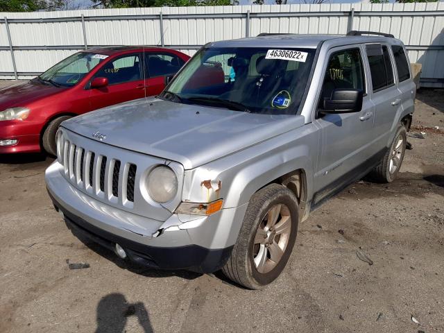 1C4NJRFB0DD245251 - 2013 JEEP PATRIOT SILVER photo 2