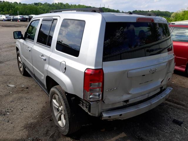 1C4NJRFB0DD245251 - 2013 JEEP PATRIOT SILVER photo 3