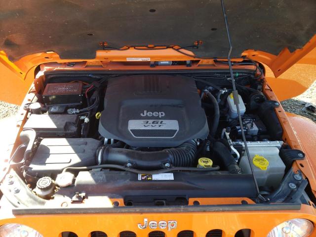 1C4AJWBG9DL536481 - 2013 JEEP WRANGLER S ORANGE photo 7