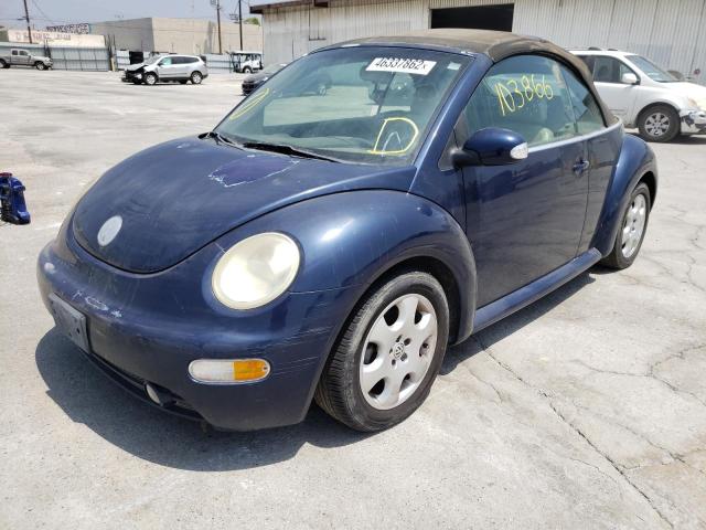 3VWCK21Y93M311822 - 2003 VOLKSWAGEN NEW BEETLE 蓝色 照片 2