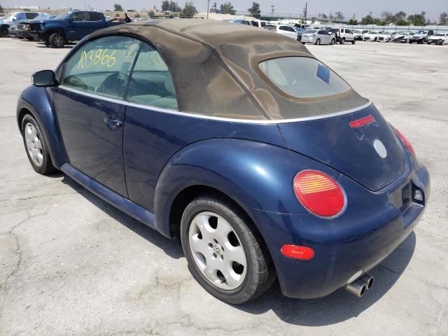 3VWCK21Y93M311822 - 2003 VOLKSWAGEN NEW BEETLE 蓝色 照片 3