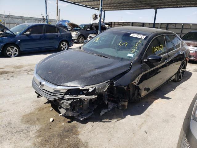 1HGCR2F39HA082785 - 2017 HONDA ACCORD LX BLACK photo 2