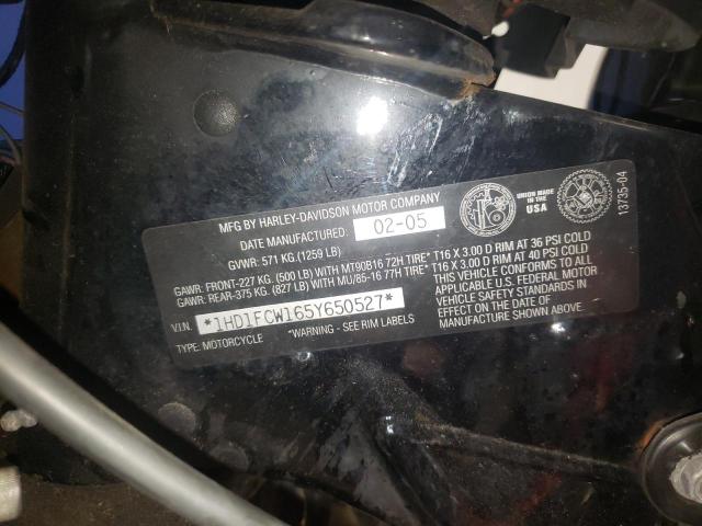 1HD1FCW165Y650527 - 2005 HARLEY-DAVIDSON FLHTCUI 红色 照片 10