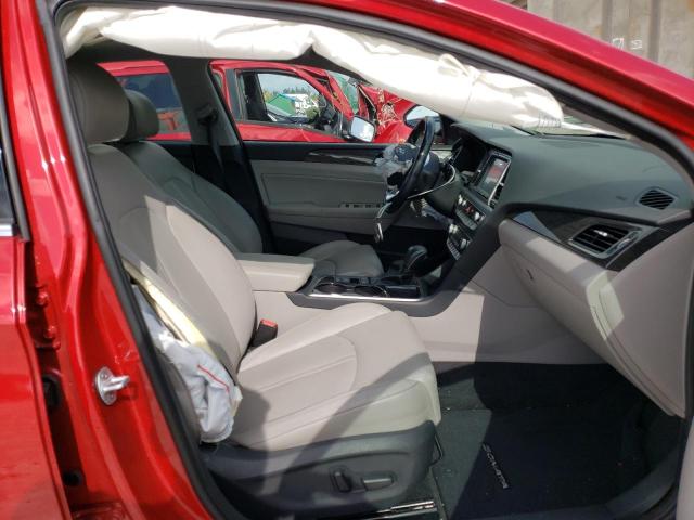 5NPE34AF4KH817095 - 2019 HYUNDAI SONATA LIM RED photo 5