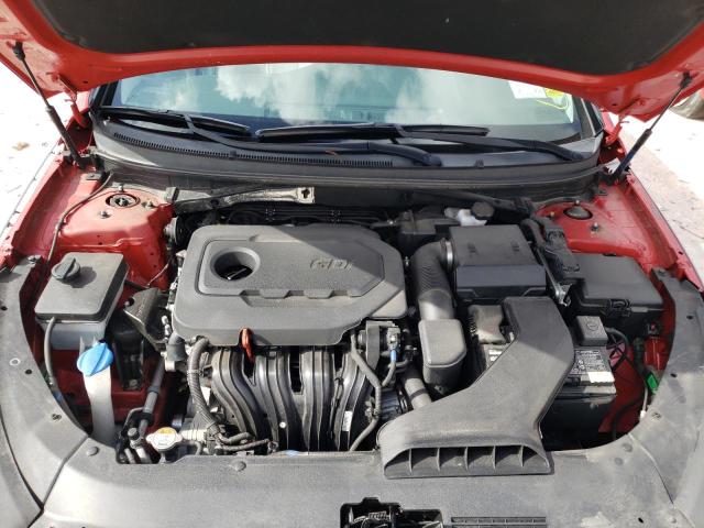 5NPE34AF4KH817095 - 2019 HYUNDAI SONATA LIM RED photo 7