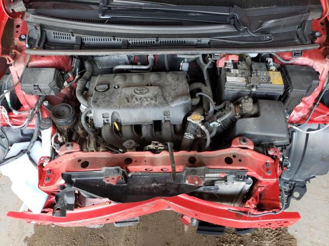 VNKKTUD37FA019148 - 2015 TOYOTA YARIS RED photo 7