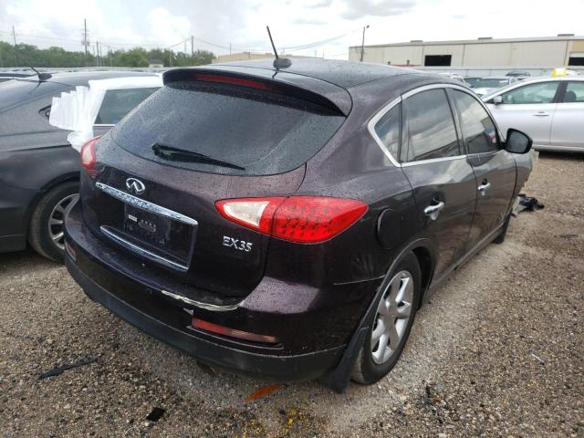 JNKAJ09E78M302386 - 2008 INFINITI EX35 BASE BURGUNDY photo 4