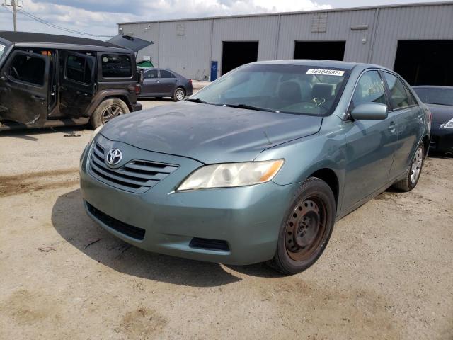 4T1BE46K17U712249 - 2007 TOYOTA CAMRY CE TEAL photo 2