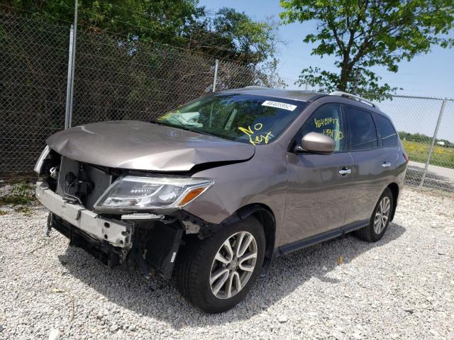 5N1AR2MM2EC725619 - 2014 NISSAN PATHFINDER BROWN photo 2