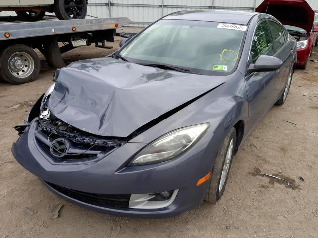 1YVHZ8CH4B5M21745 - 2011 MAZDA 6 I GRAY photo 2