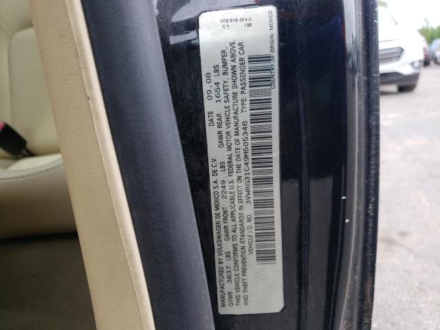 3VWRG31C49M505348 - 2009 VOLKSWAGEN NEW BEETLE 黑色 照片 10