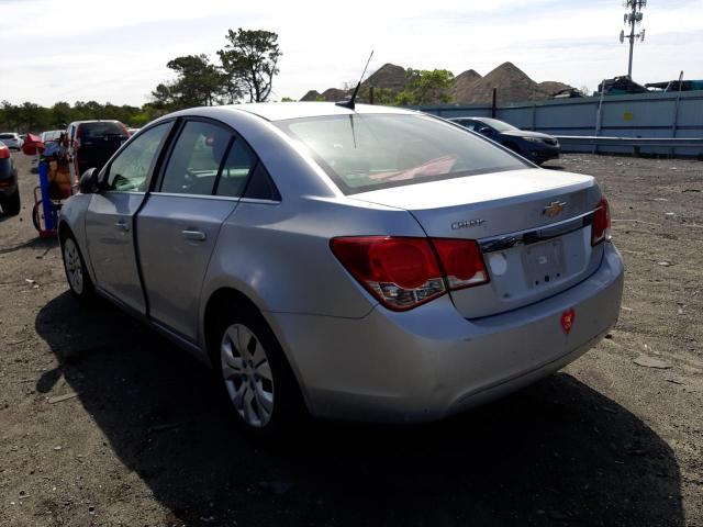 1G1PC5SH7C7175579 - 2012 CHEVROLET CRUZE SILVER photo 3