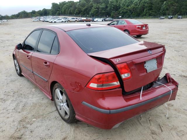 YS3FH41U471137466 - 2007 SAAB 9-3 AERO RED photo 3