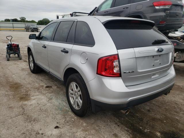 2FMDK3GC0DBA36963 - 2013 FORD EDGE SE SILVER photo 3