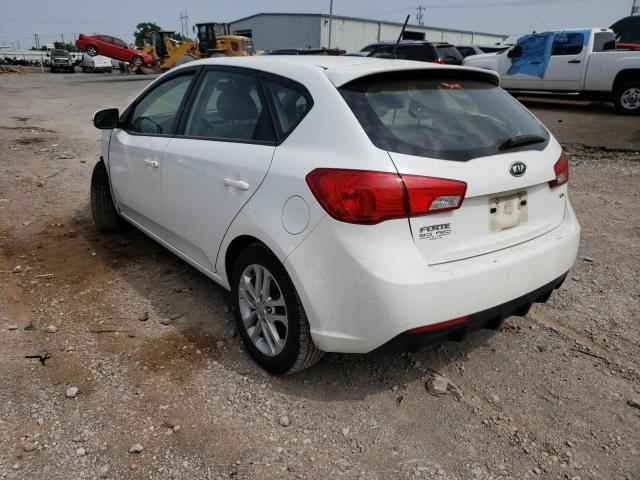 KNAFU5A24C5643161 - 2012 KIA FORTE EX WHITE photo 3