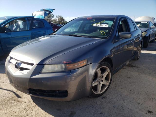 19UUA66265A078506 - 2005 ACURA TL GRAY photo 2