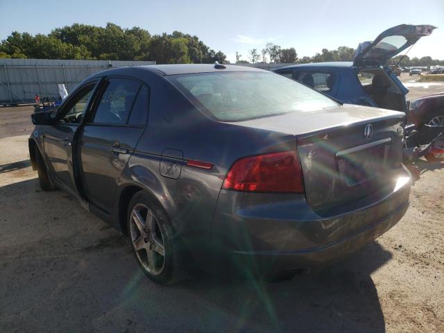 19UUA66265A078506 - 2005 ACURA TL GRAY photo 3