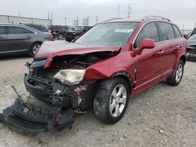 3GNAL4EK9FS526536 - 2015 CHEVROLET CAPTIVA LT RED photo 2