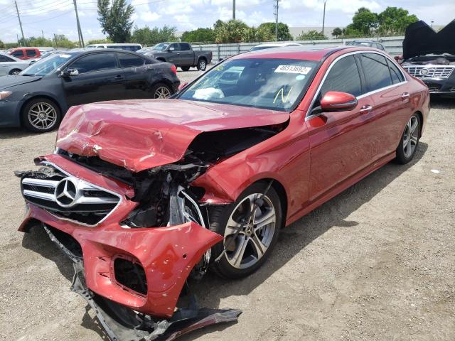 WDDZF4KB9HA242079 - 2017 MERCEDES-BENZ E 300 4MAT RED photo 2