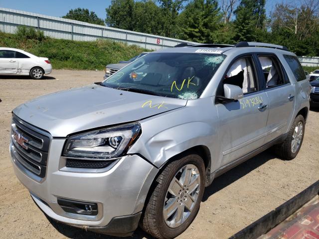 1GKKVSKD9HJ145571 - 2017 GMC ACADIA LIM SILVER photo 2