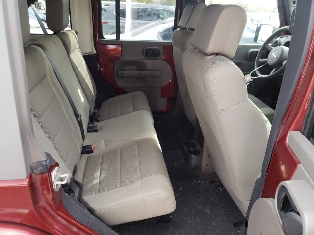 1J4GA59187L218811 - 2007 JEEP WRANGLER S RED photo 6