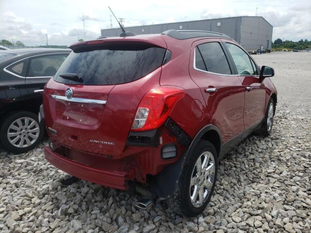 KL4CJBSB5GB600655 - 2016 BUICK ENCORE CON 勃艮第红 照片 4