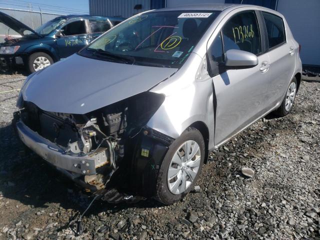 VNKKTUD32GA070087 - 2016 TOYOTA YARIS L SILVER photo 2