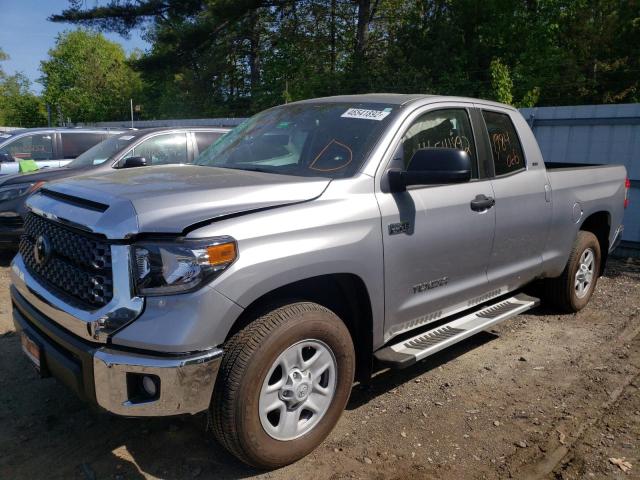 5TFUY5F15MX970673 - 2021 TOYOTA TUNDRA DOU SILVER photo 2