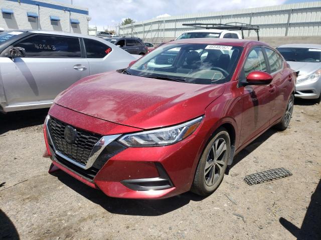 3N1AB8CV9NY228972 - 2022 NISSAN SENTRA SV RED photo 2