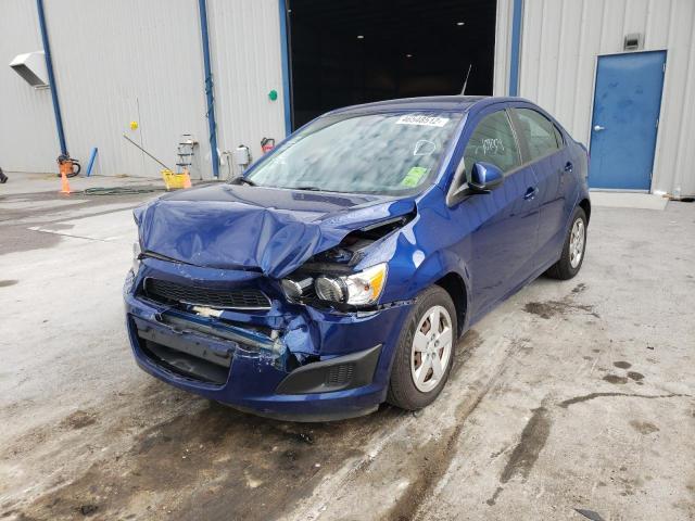 1G1JA5SH1D4147484 - 2013 CHEVROLET SONIC LS BLUE photo 2