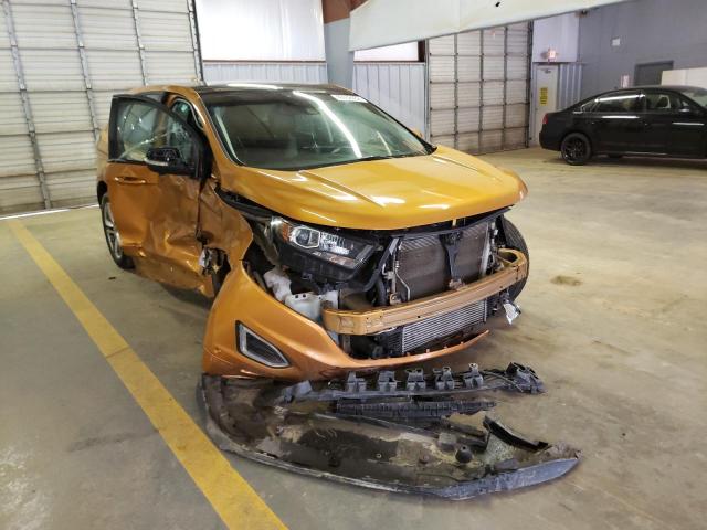 2FMTK4AP5FBB68472 - 2015 FORD EDGE SPORT ORANGE photo 1