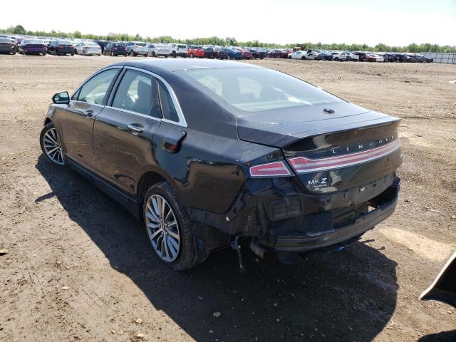 3LN6L5KU7JR613552 - 2018 LINCOLN MKZ HYBRID BLACK photo 3