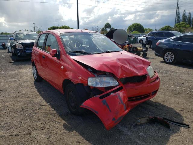 KL1TD66677B702807 - 2007 CHEVROLET AVEO BASE RED photo 1