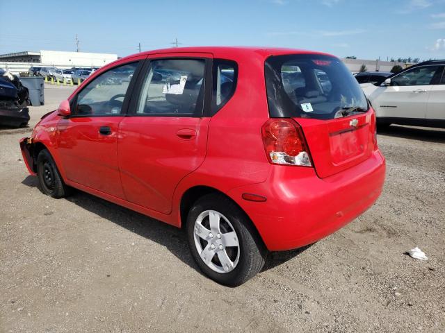 KL1TD66677B702807 - 2007 CHEVROLET AVEO BASE RED photo 3