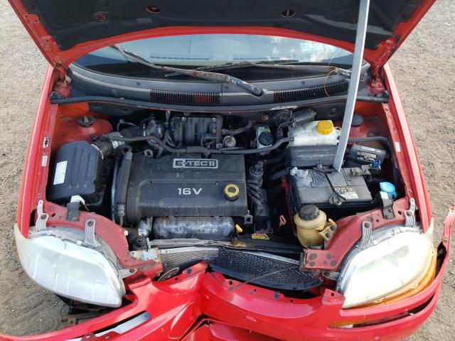 KL1TD66677B702807 - 2007 CHEVROLET AVEO BASE RED photo 7
