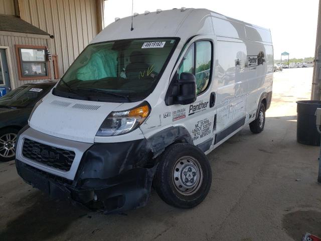 3C6LRVDG2ME585255 - 2021 RAM PROMASTER WHITE photo 2