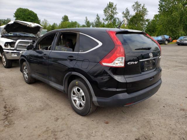 2HKRM4H31CH603502 - 2012 HONDA CR-V LX BLACK photo 3