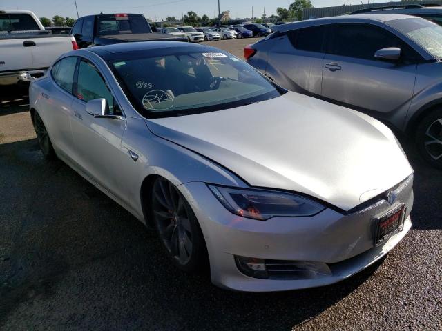 5YJSA1E45HF200781 - 2017 TESLA MODEL S SILVER photo 1