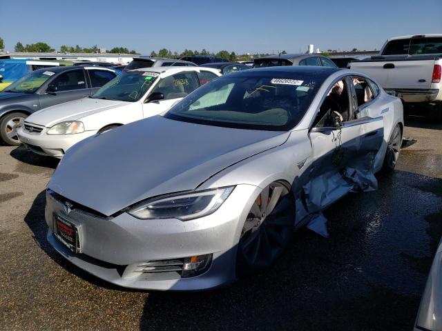 5YJSA1E45HF200781 - 2017 TESLA MODEL S Արծաթագույն լուսանկար 2