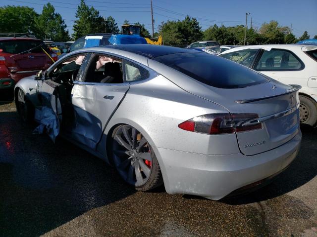 5YJSA1E45HF200781 - 2017 TESLA MODEL S Արծաթագույն լուսանկար 3