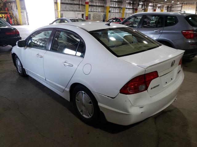 JHMFA36246S019096 - 2006 HONDA CIVIC HYBR WHITE photo 3