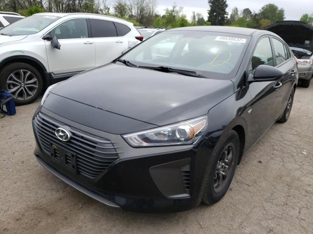 KMHC65LC7KU170622 - 2019 HYUNDAI IONIQ BLUE BLACK photo 2