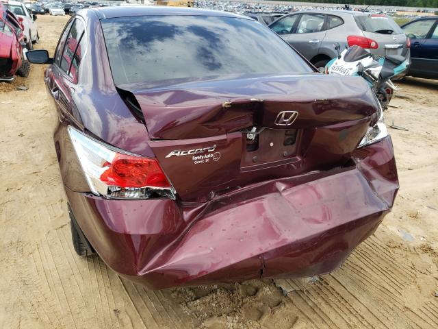 1HGCP26438A087558 - 2008 HONDA ACCORD LXP BURGUNDY photo 9